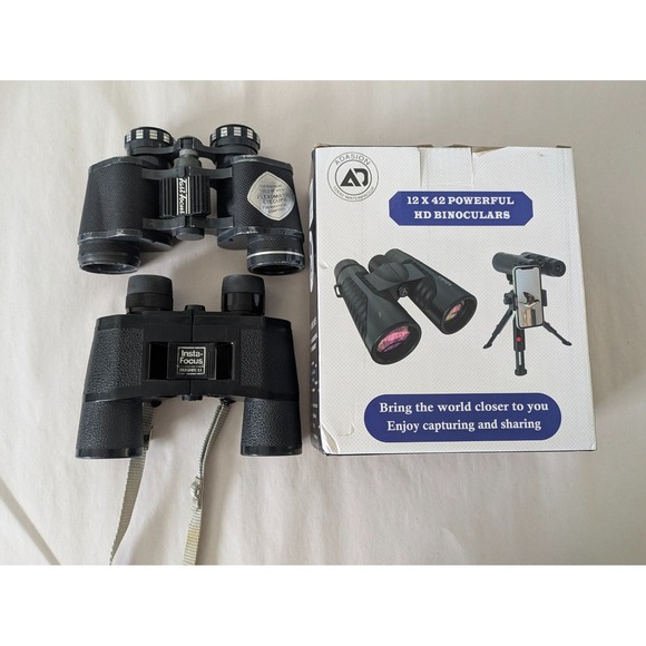 Bushnell Other - Lot 3 Binoculars Bushnell Insta Focus Jason 7x35 + 12x42 HD Vintage outdoors‎